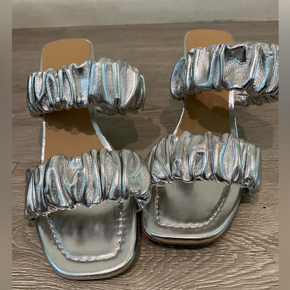 Silver Seychelles Heels - Picture 1 of 3